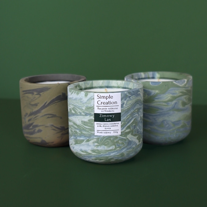 Zimowy Las świeca sojowa 150g - obrazek 3