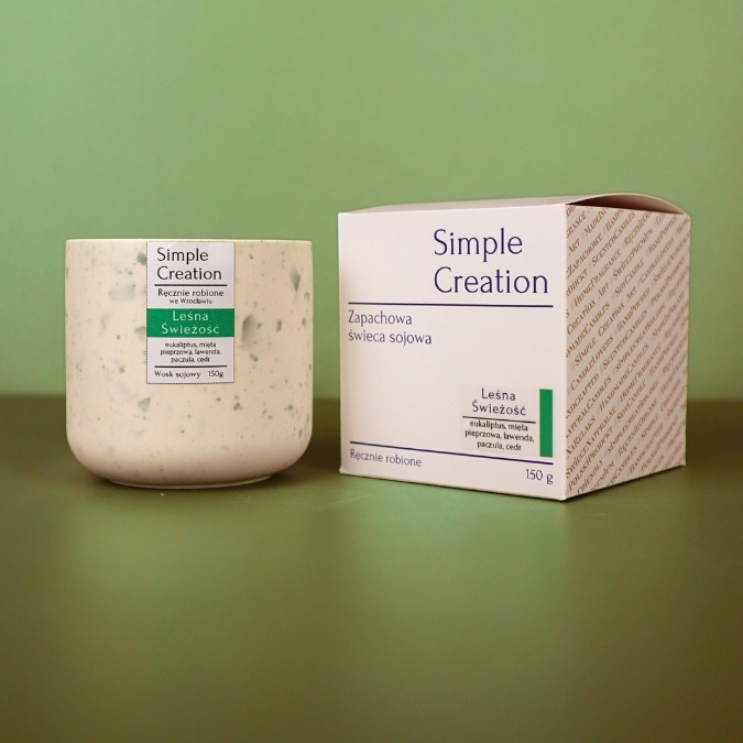 Leśna Świeżość świeca sojowa 150g - obrazek 3