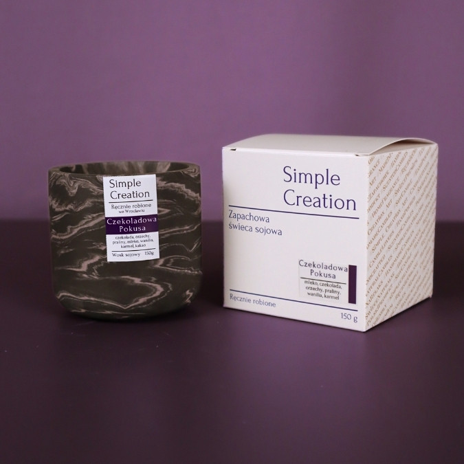 Czekoladowa pokusa świeca sojowa 150g - obrazek 4