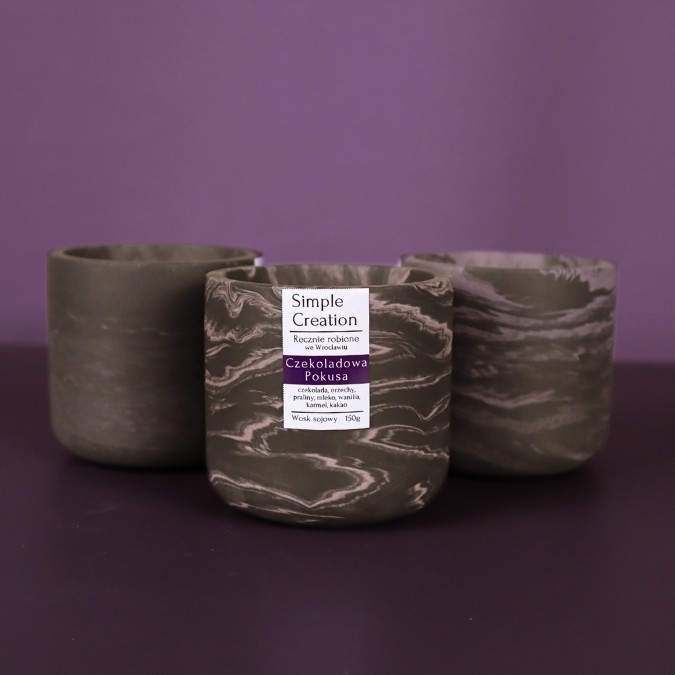 Czekoladowa pokusa świeca sojowa 150g - obrazek 3