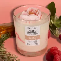 Tajemnicze Maliny duża świeca sojowa 400 g